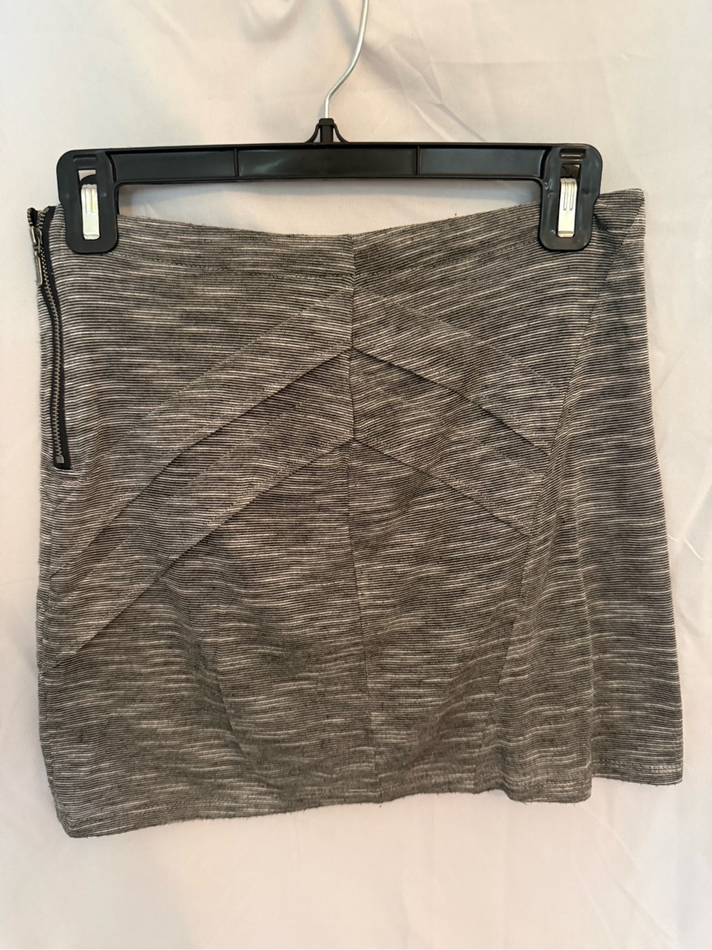 BCBGeneration Gray Knit Panel Mini Skirt